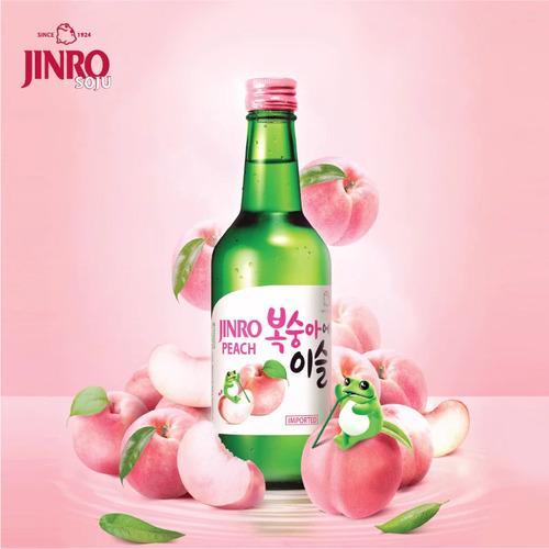Jinro真露桃子味烧酒 350ml