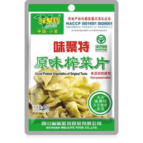 味聚特原味榨菜片 53g