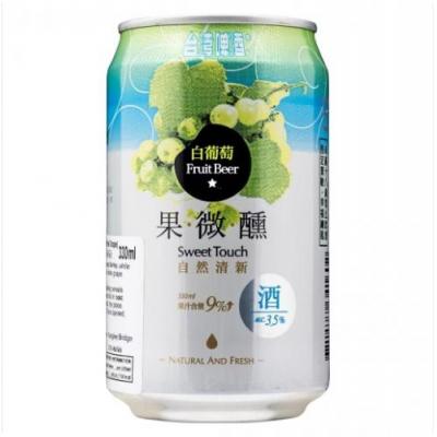 台湾啤酒果微醺白葡萄味 3.5% 330ml 