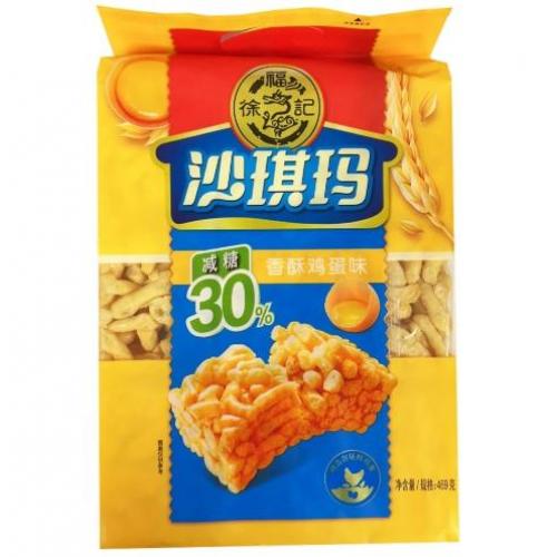 徐福记香酥鸡蛋味沙琪玛（减糖） 469g