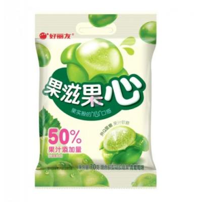 好丽友果滋果心剥皮软糖青葡萄味 70g