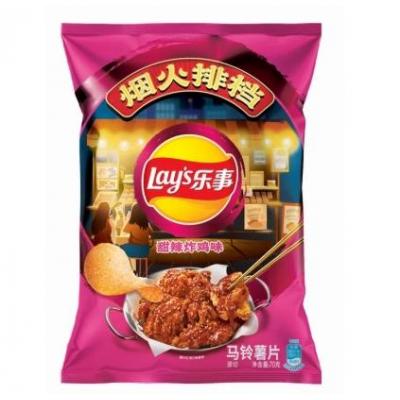 乐事甜辣炸鸡味薯片 70g