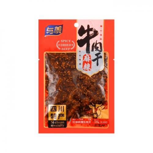 与美 麻辣牛肉干 50g