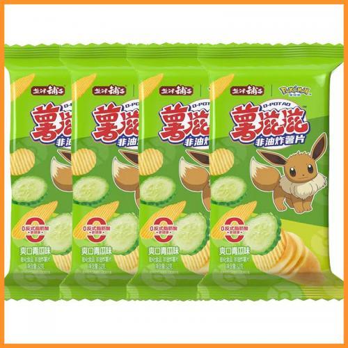 盐津铺子-非油炸薯片(爽口黄瓜味) 32g